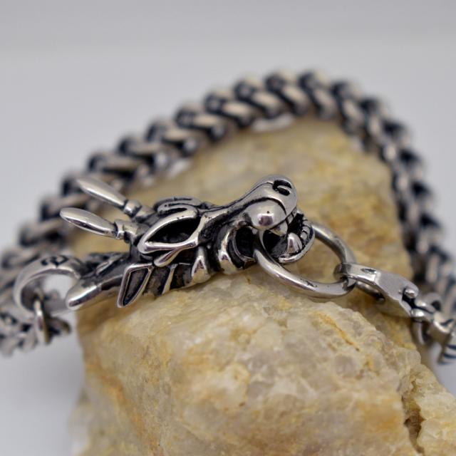 Dragon Stainless Steel Decorative Men’s Bracelet